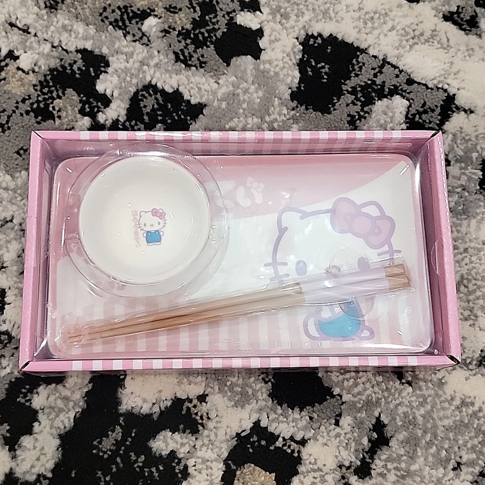 Hello Kitty Ceramic Sushi Plate set